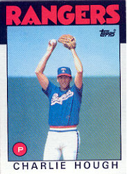 1986 Topps Baseball Cards      275     Charlie Hough